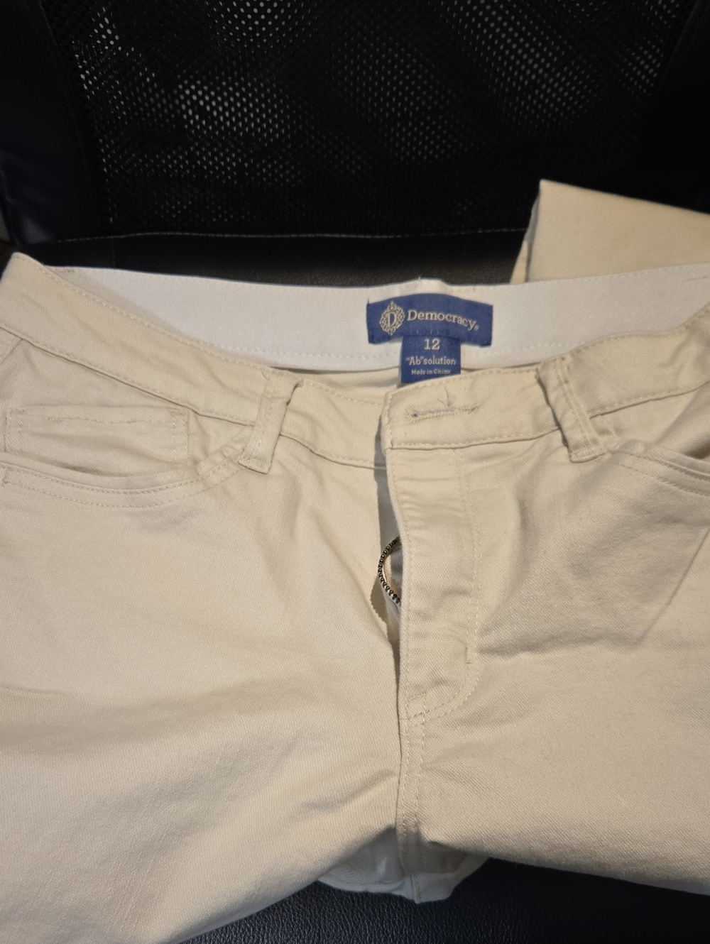 Democracy Cream Jeans in Soft Ivory